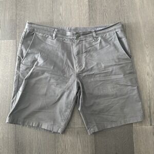 Bonobos Shorts Mens 36 Classic Cotton Chino Gray 9" Inseam Flat Front Casual